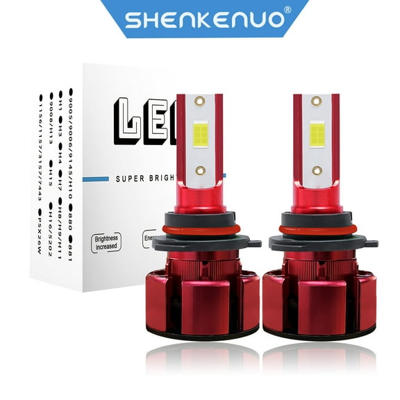 9005/HB3 LED Bulbs, Plug and Play LED Light Replacement Kit, 6000K Bright White, Halogen Replacement, Quick Installation, Pack of 2