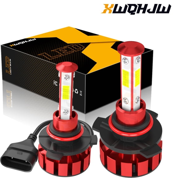9005 HB3 LED Headlight Bulb High Low Beam 12V 6000K White Replacement Conversion Kit (2 Pack)
