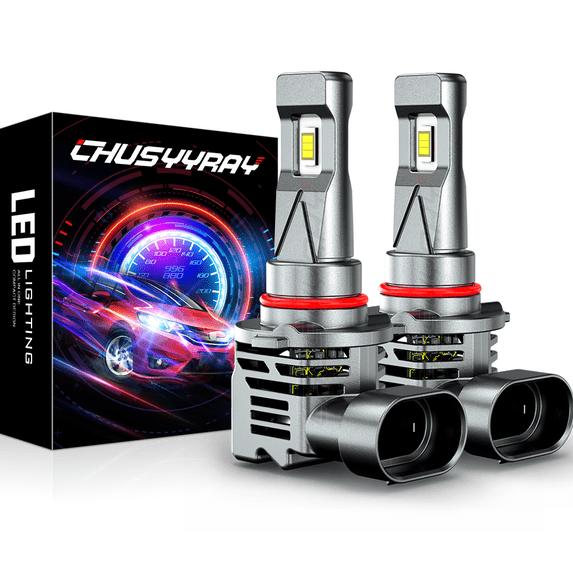 9005 HB3 LED Headlight Bulbs 6000K, 100W 12000 Lumens, 500% Brighter ...