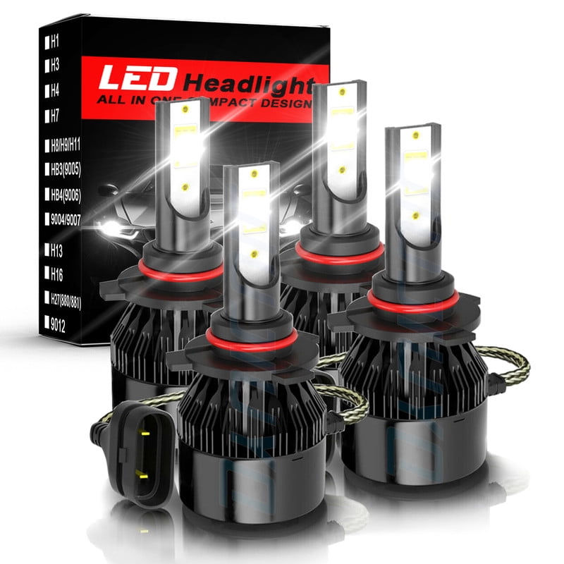 9005 HB3 LED Headlight Bulbs for 2022 2023 Hyundai Kona High and Low ...