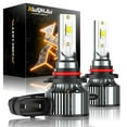 thumbnail image 1 of 9005 HB3 LED Headlight Kit Bulbs 6000K High Low Beam Super White Bright 22000LM, 1 of 12