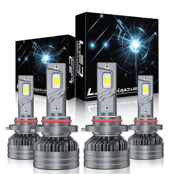 9005 High+9006 Low Light for Honda Civic 1988-1991 2004-2013 LED Headlight Bulbs 6000K White 4pcs