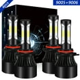 thumbnail image 1 of 9005 High+9006 Low Light for Toyota RAV4 1998-2000 2006-2012 LED Headlight Bulbs 6000K White 4pcs, 1 of 11