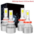 thumbnail image 1 of 9005 High Beam+H11 Low Light for Chevy Silverado 1500 2007-2021 LED Headlight Bulbs 4pcs, 1 of 10