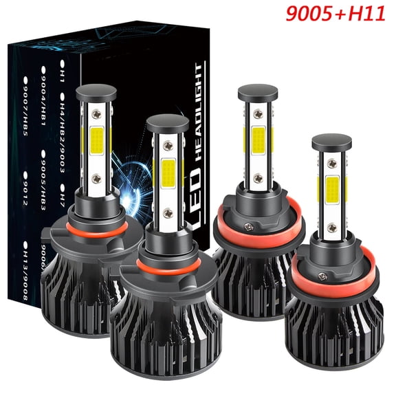 9005 High+H11 Low Light for Honda CR-V 2015-2020 LED Headlight Bulbs White 6000K 4x