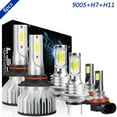 thumbnail image 1 of 9005 High+H7 Low+H11 Fog Light for Subaru Legacy 2010-2014 LED Headlight Bulb 6000K White 6pcs, 1 of 18