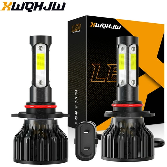 9005 LED Headlight Bulbs 6000K Cool White,35W 12000LM 300% Brighter 9005 Headlight Bulbs for High Beam HB3 LED,Pack of 2