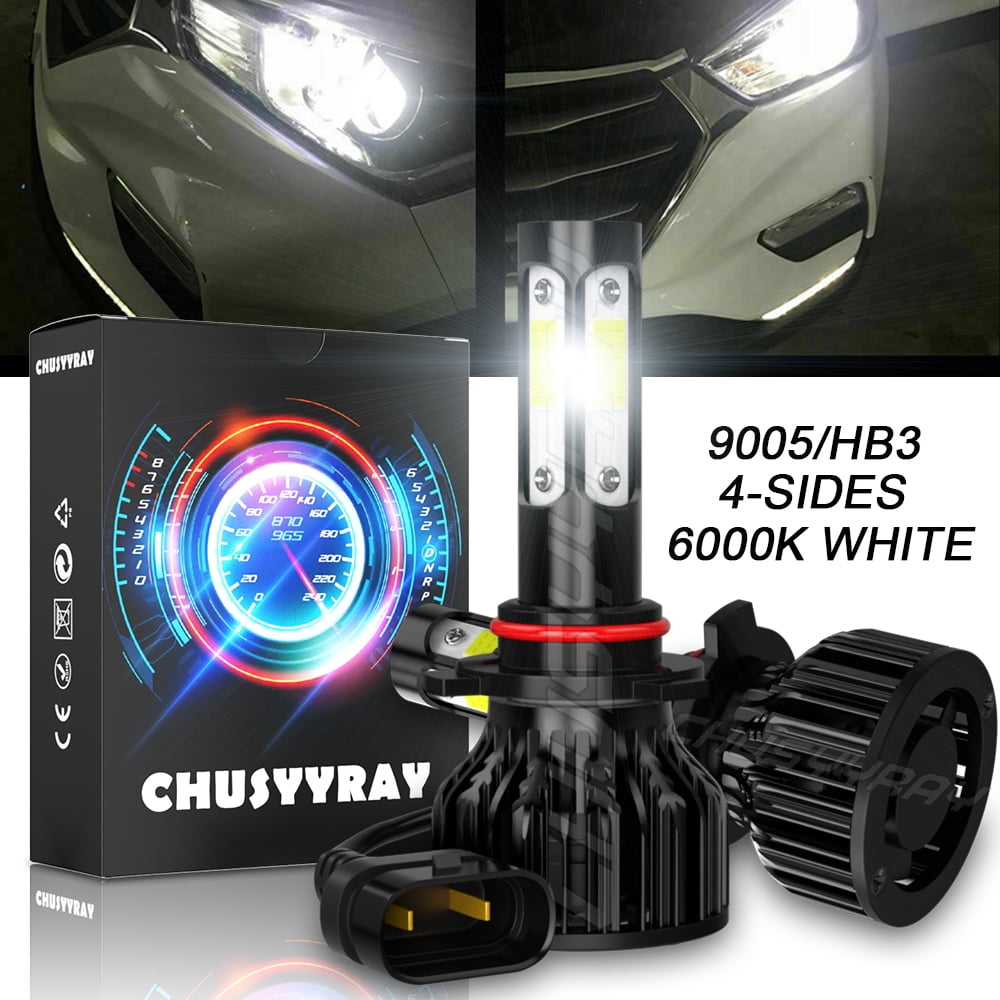 9005 LED Headlight Kits Combo Bulbs 12000K High Low Beam Super