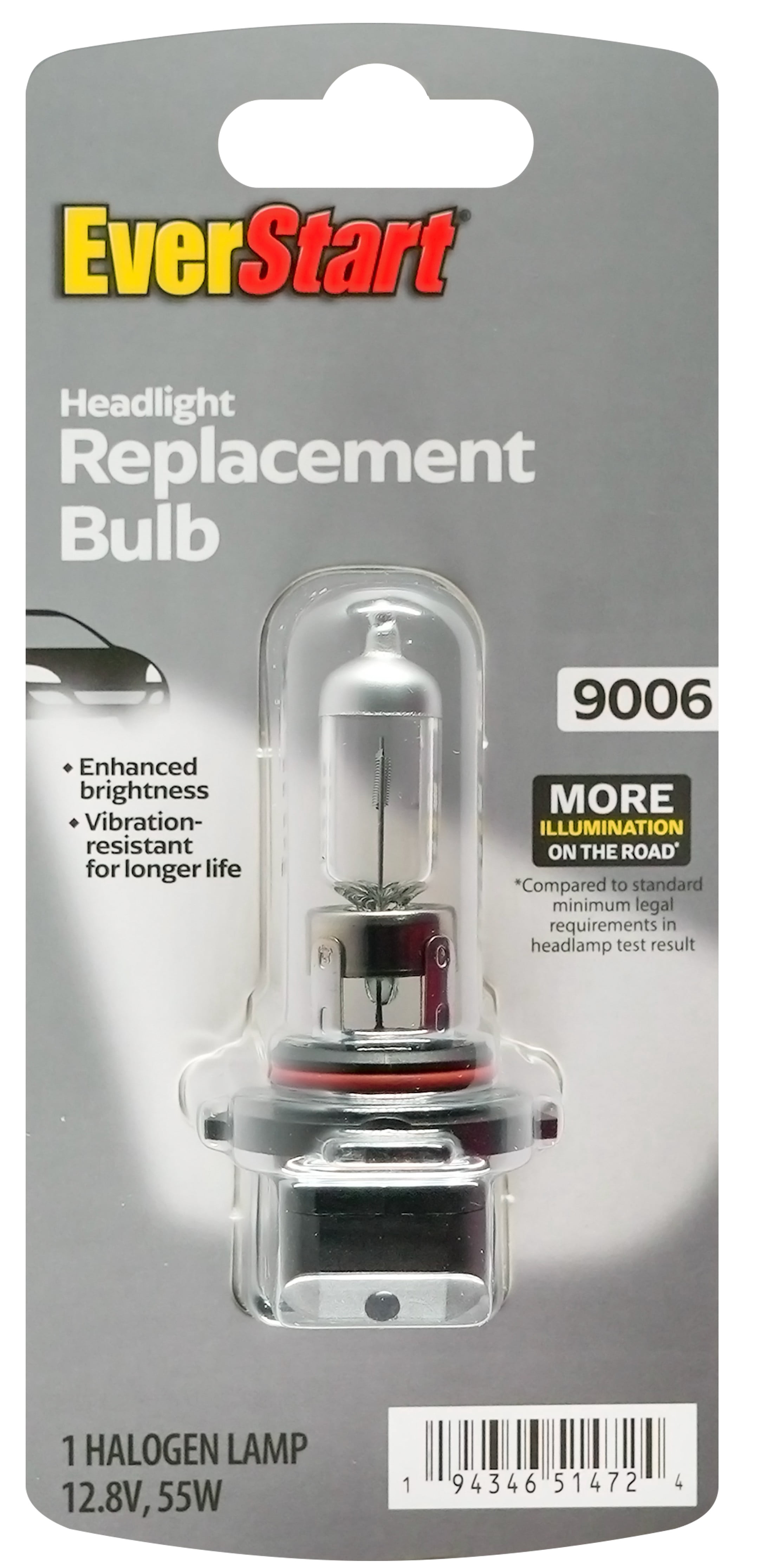 EverStart 9006 Halogen Headlight Bulb, 1 Pack