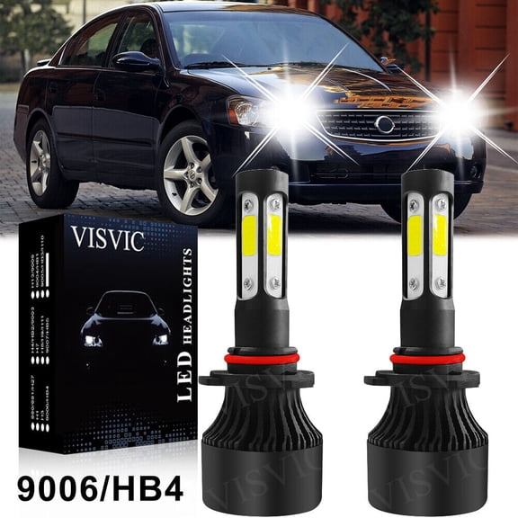 9006 HB4 4-side LED Headlight Conversion Kit Light Bulbs 1900W 285000LM 6000K US