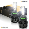 thumbnail image 1 of 9006 HB4 LED Headlight Bulbs, 55W 12000LM, 500% Brightness, 6000K Cool White, 9006 headlight bulbs, Set of 2, 1 of 12