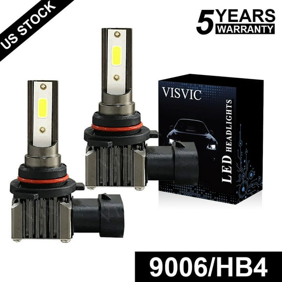 9006 HB4 LED Headlight Fog Light Bulbs Kit High Low Beam 6000K White High Power