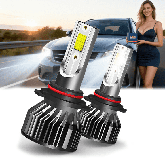 9006 LED Headlight Bulb For 1998-2004 Chrysler Concorde,Standard High Beam or Low Beam or Fog Light Bulb,9006 White Headlight Bulbs,High Brightness Headlight Bulb, Pack of 2