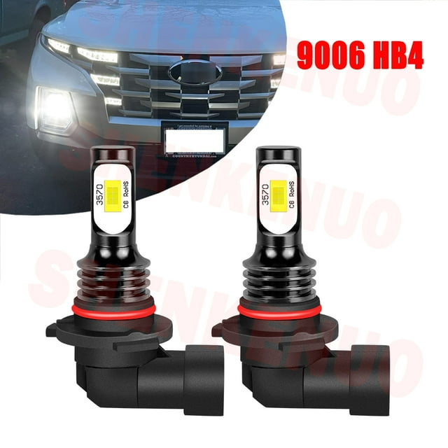 9006 LED Light Bulbs for Hyundai Sonata 2002 2003 2004 2005 HB4 Fog Lights 2pcs