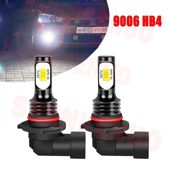 9006 LED Light Bulbs for Mitsubishi Montero 2001 2002 2003 2004 2005 2006 HB4 Fog Lights 2pcs