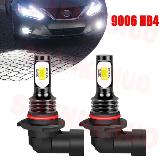 9006 LED Light Bulbs for Nissan Altima 2002 2003 2004 HB4 Fog Lights 2pcs