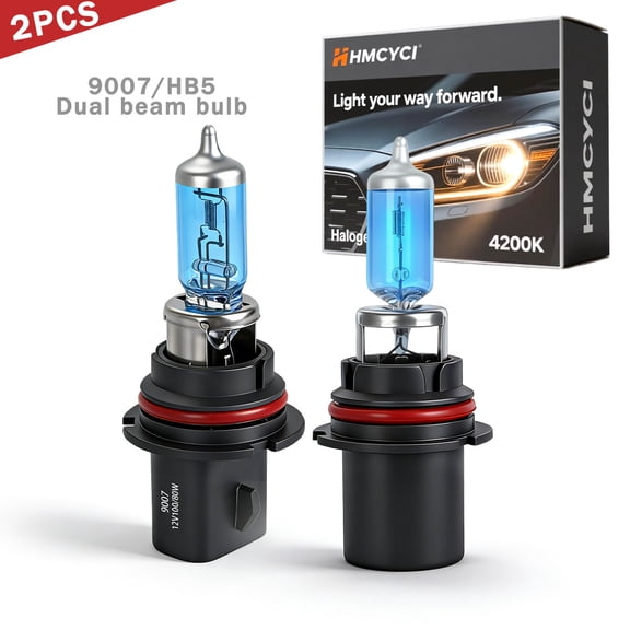 9007 HB5 Halogen Headlight Bulb Fit for Jeep Liberty 2002-2007 High Low Replacement Headlamp