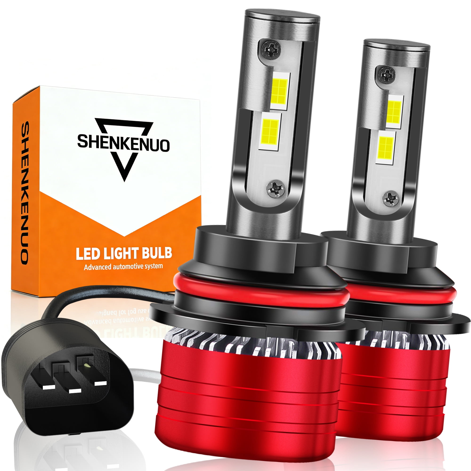 9007 HB5 LED Headlight Bulb Combo For Nissan Versa Note 2014-2019 High ...