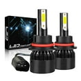 thumbnail image 1 of 9007 HB5 LED Headlight Bulbs Conversion Kit High Low Beam 6000K Super White Pack of 2, 1 of 11