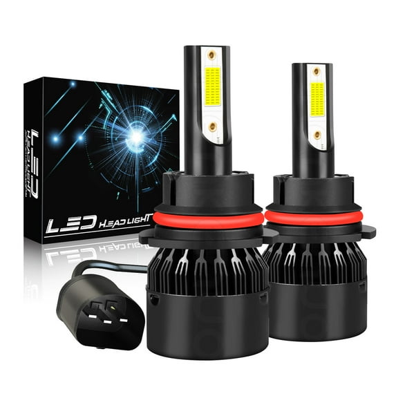9007 HB5 LED Headlight Bulbs Conversion Kit High Low Beam 6000K Super White Pack of 2