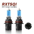 thumbnail image 1 of 9007 Halogen Headlight Bulbs, 8000LM Per Set 4200K Warm White Wireless HB5 High Low Beam Headlight Hi/Lo, Pack of 2, 1 of 11
