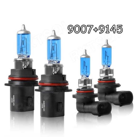 9007 High&Low+9145 Fog Light for Ford Ranger 2001-2004 Halogen Headlight Bulbs 4pcs
