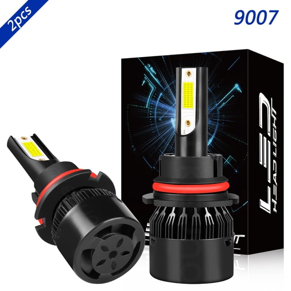 9007 High&Low Beam for Jeep Grand Cherokee 1993-1998 LED Headlight Bulb 6000K White 2pcs