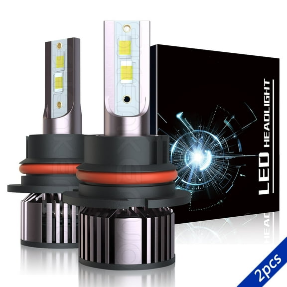 9007 High&Low Beam for Suzuki SX4 2007-2013 LED Headlight Bulbs Kit Super Bright White 6000K 2x