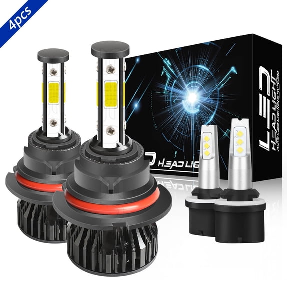 9007 LED Headlight 880 Fog Light Bulb for 1992-2007 Ford Taurus 6000K White