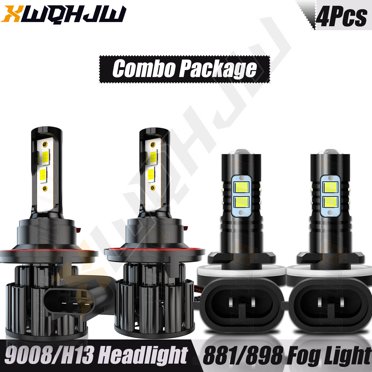 AUIMSOCO LED Combo Kit For Subaru Outback 2005-2009 – Headlight & Fog Light Bulbs (H7/9005/9006)