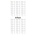 thumbnail image 1 of Panacea Modern Farmhouse 57" Black Metal Half-Round Trellises, 6 Pack, Plant Support, 1 of 5