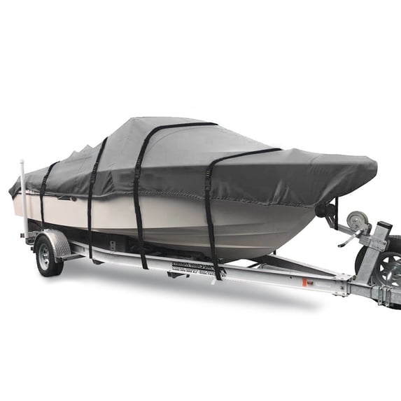 900D Marine Grade Fade and Tear Resistant Boat Cover Fits V-Hull, Tri-Hull