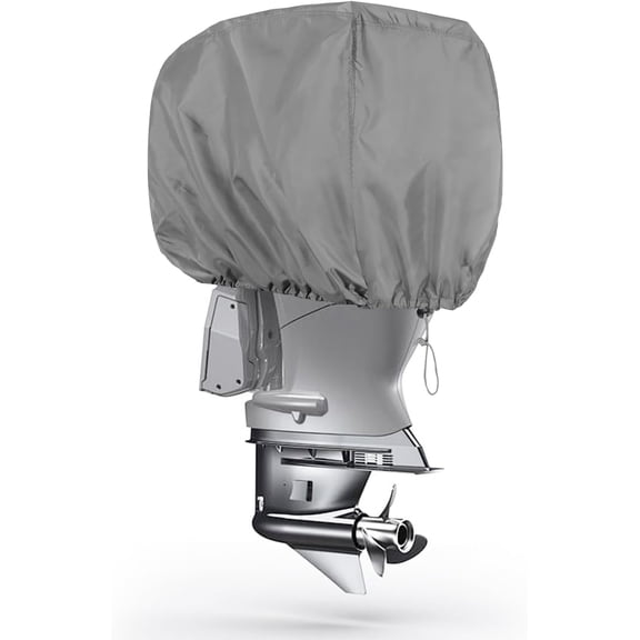 900D Outboard Motor Cover Fit Boat Engine 50-115 HP, Waterproof Heavy Duty Solution-Dyed Fabric for All-Weather Protection