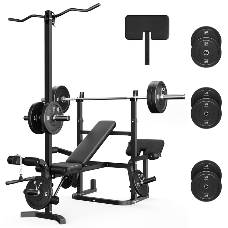 M＆M × WHIZ LIMITED 900 BENCH 900LBS Olympic Weight Bench,9 in 1 Multifunction Strength Training