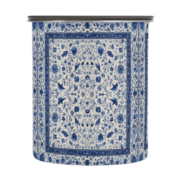 900ML Food Storage Container Food Storage Tank Coffee Storage Container 304 Food Grade Stainless Steel Corrosion Resistant Beautiful Pattern Blue