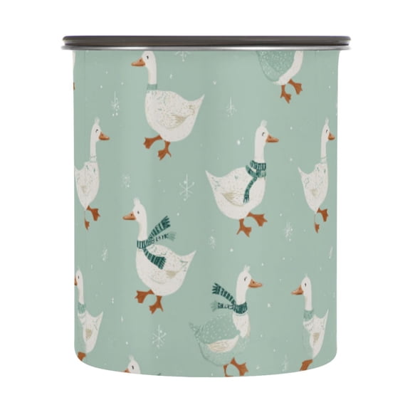 900ML Food Storage Container Food Storage Tank Coffee Storage Container 304 Food Grade Stainless Steel Corrosion Resistant Cute Little Duck Seamless