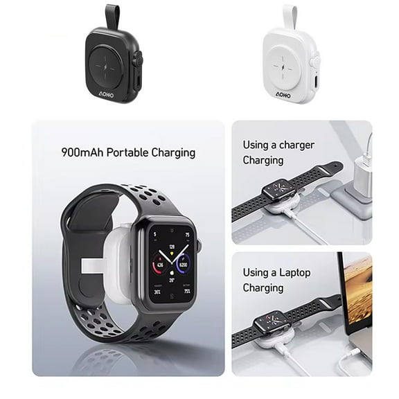 900Mah Power Bank Portable Fast Wireless Watch Charger