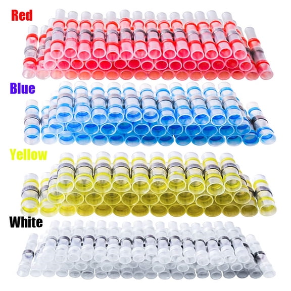 900PCS Solder Seal Wire Connectors,Durable Heat Shrink Butt Wire Connector,Solder Stick Wire connectors for Motorcycle,Automotive,Marine
