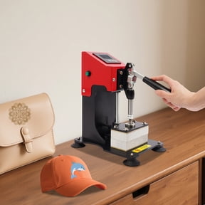 900W 110V Mini Manual Heat Press Machine, 6x12cm Adjustable Temperature & Time Heat Transfer Stamping Machine for DIY Craft