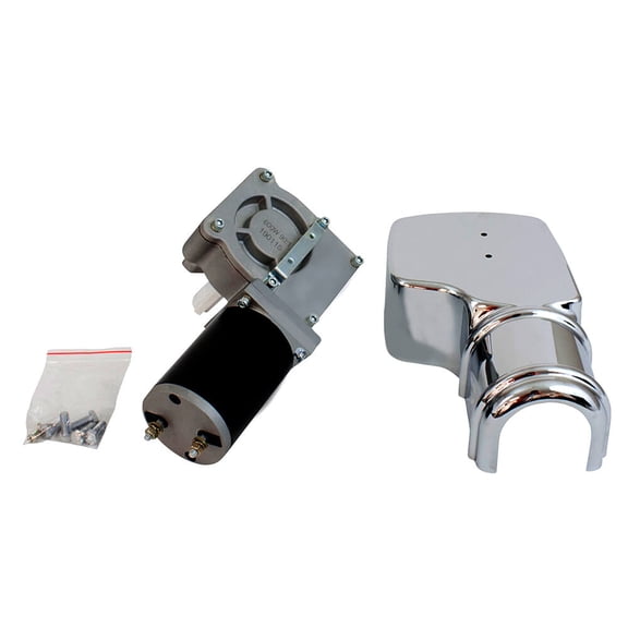 900W 90:1 Tarp Motor for Dump Truck Tarp Systems with Chrome Cover 24VDC / 22 AMPS / 50 RPM (1 Year Warranty)