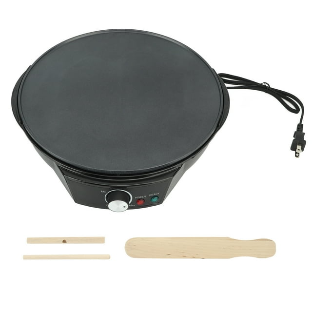 900W Electric Crepe Maker Griddle 30cm Nonstick Grill Pan Adjustable