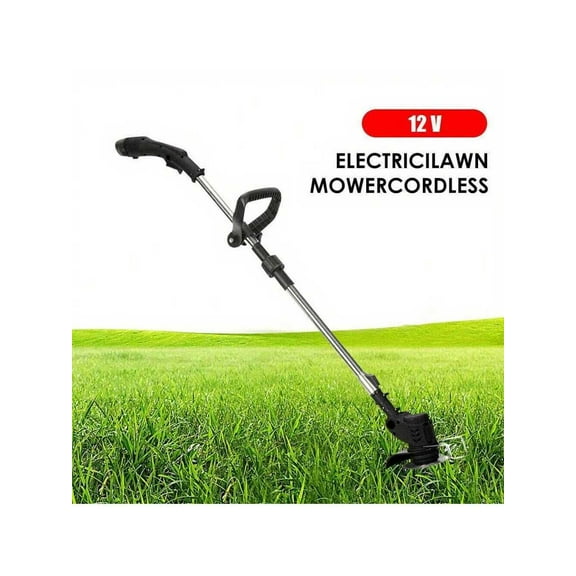 900W High-Power Cordless Electric Lawn Mower - Effortlessly Trim, Edge, and Prune Overgrown Grass for a Neat and Beautiful Garden.