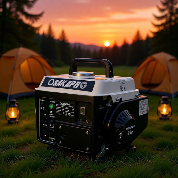 900W Portable Gas Generator | Super Quiet 71CC 2-Stroke EPA Compliant Generator for Home Backup Power, Camping, Tailgating, Outdoor Adventures & Emergency Use, w/DC Charging Cable