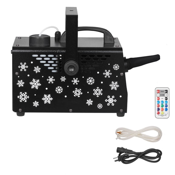 900W Snow Blower with 9 RGB LEDs, 12 Color Modes&Wireless Remote, Portable/Hanging Fake Snow Maker for Winter Parties&Events