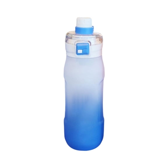 900ml Outdoor Sports Water Bottle for Men and Women Durable Plastic Fitness Hydration Bottle Double Drinking Lid Portable Handle for Gym Hiking Camping All Day Use,Multicolor B