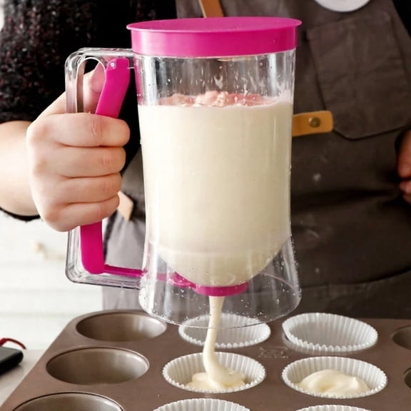 900ml Pancake Batter Dispenser with Measuring Cup, Kitchen Baking Tool