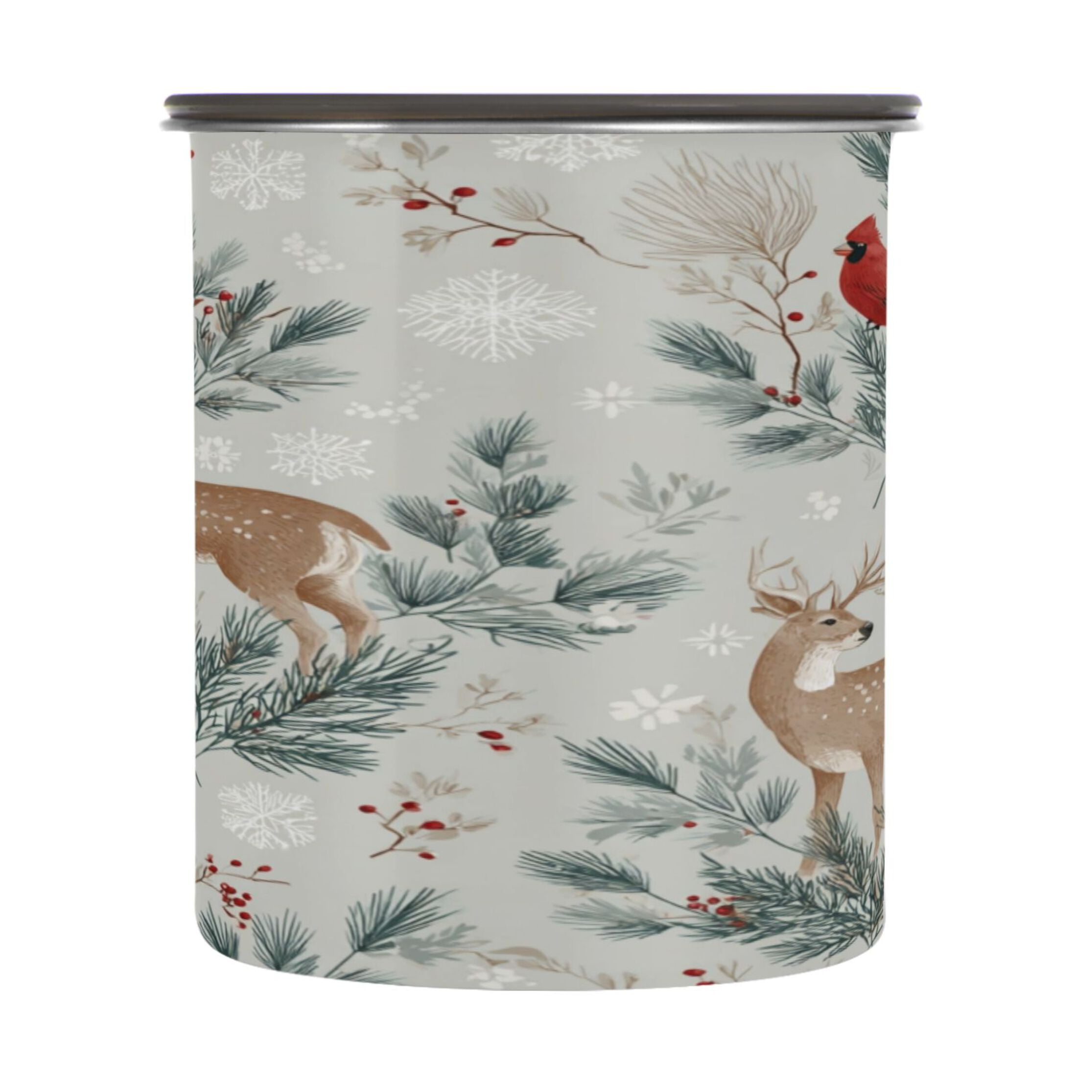 900ml Stainless Steel Food Storage Containers Deer and Cardinals ...
