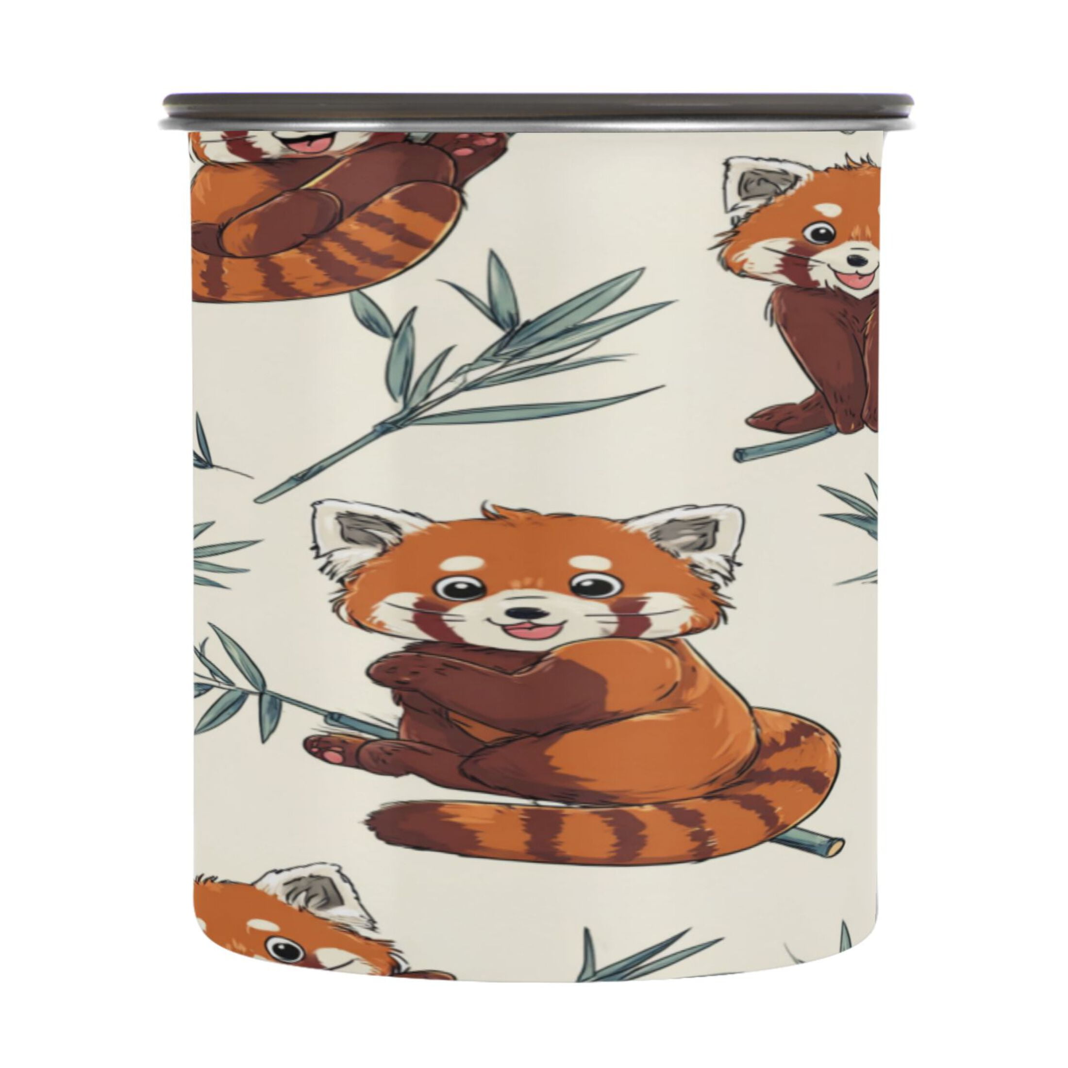 900ml Stainless Steel Food Storage Containers Red Panda Pattern ...
