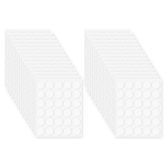 900pack Double Sided Sticky Tape Dots, Adhesive Two Sided Round Dots for Craft, Decoration, 0.79" x 0.03"