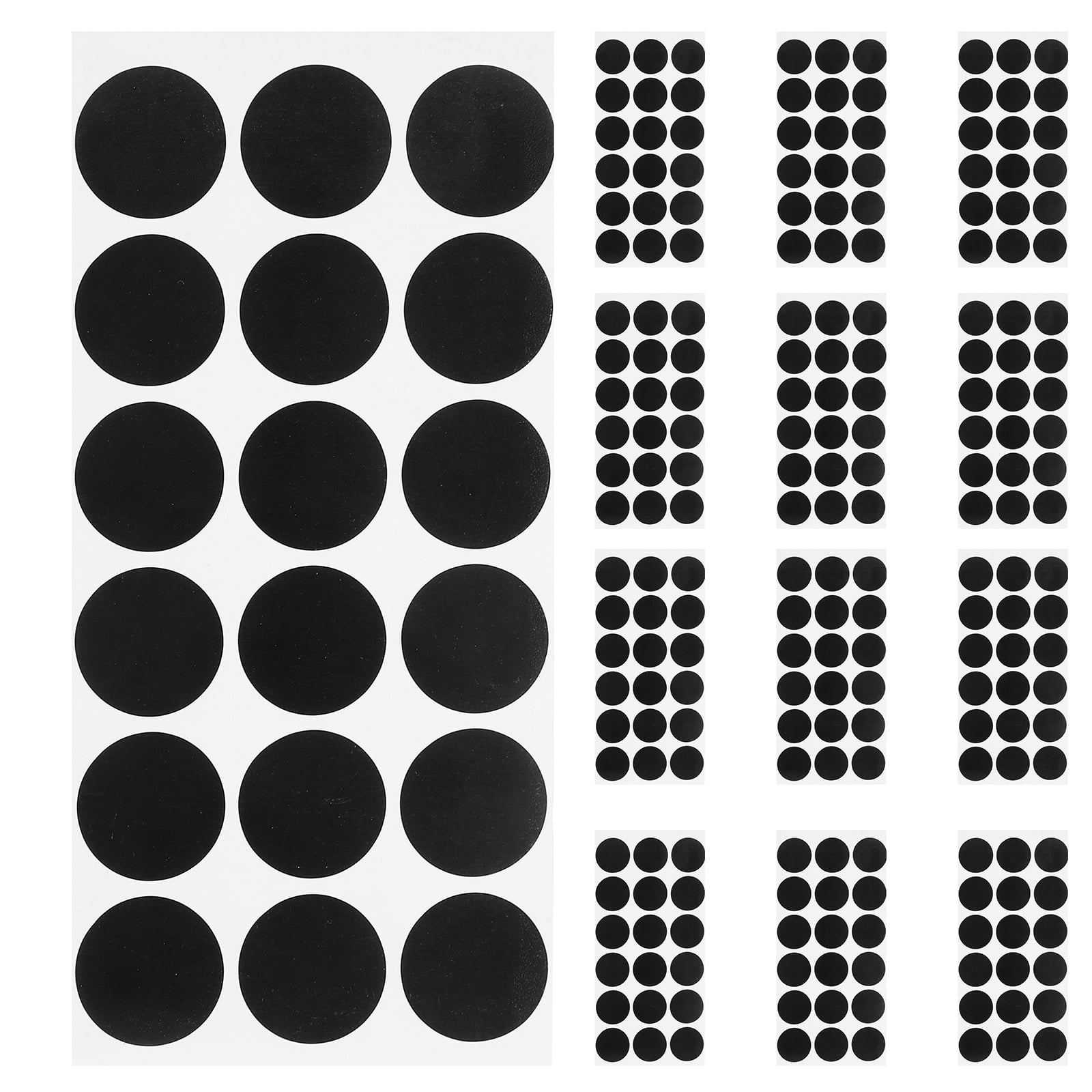 Raindrops Black Round Target Pasters for Shooting Use 900 Pieces Self Adhesive Paper Dots with 2cm Diameter
